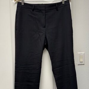 Nili Lotan black wool straight leg trousers - size 8